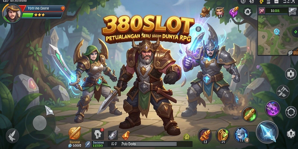 Gameplay seru 380SLOT yang menampilkan pertarungan RPG klasik.