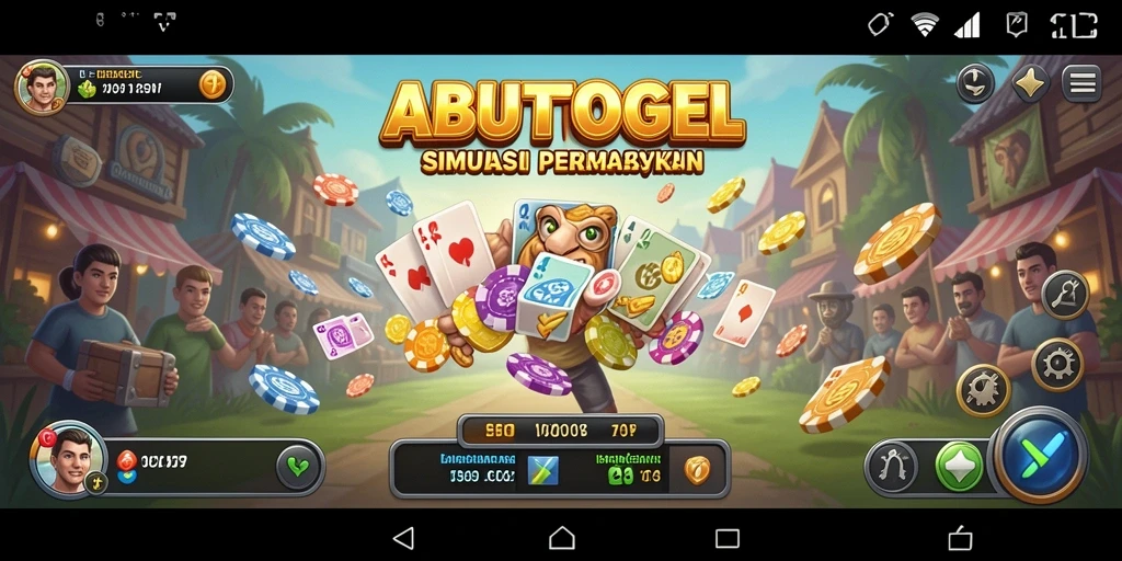 Tampilan gameplay ABUTOGEL yang menarik dan interaktif.