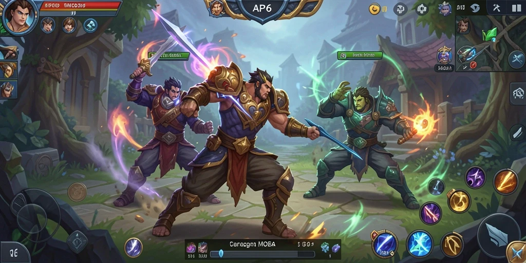 Tangkapan layar dari gameplay seru API66 dengan karakter yang bertarung.