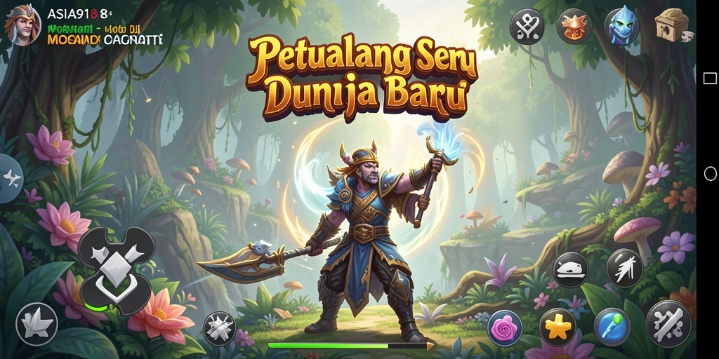 Tangkapan layar menampilkan aksi seru dalam petualangan ASIA918.