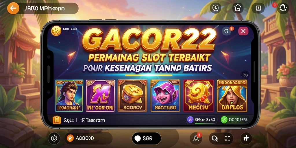 Screenshot GACOR22 menampilkan gameplay slot yang seru dan mengasyikkan.