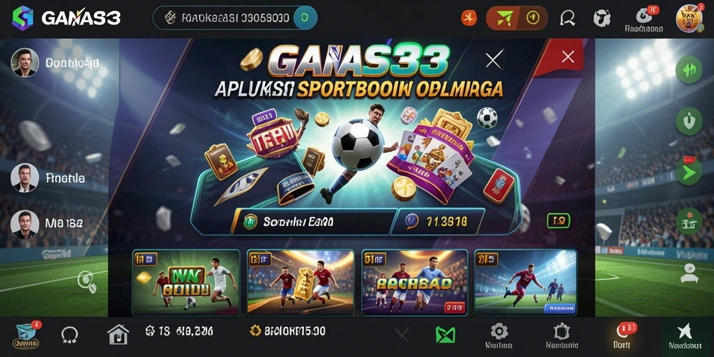 Tampilan menarik dari aplikasi sportsbook GANAS33 saat melakukan taruhan langsung.