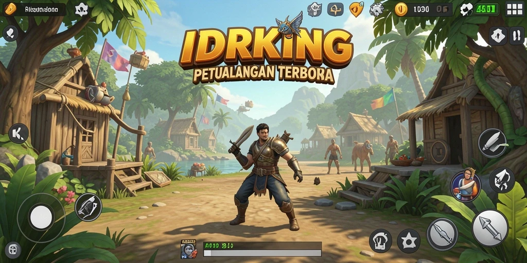 Tampilan gameplay seru dari <strong>IDRKING</strong> di dunia terbuka.