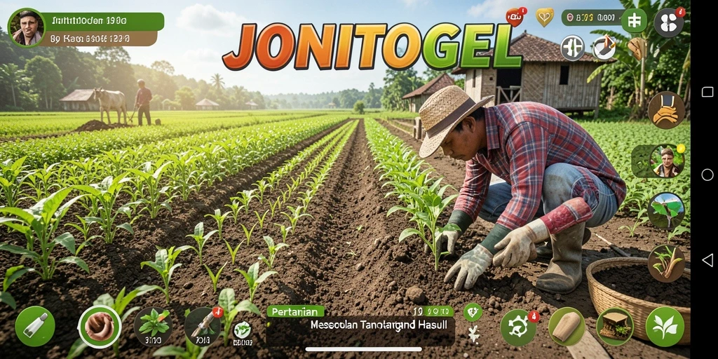 Tangkapan layar JONITOGEL menampilkan permainan pertanian yang menyenangkan.