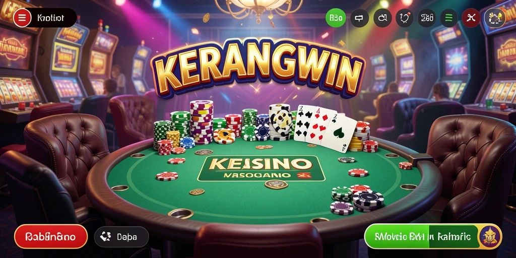 Tampilan gameplay menarik di KERANGWIN dengan berbagai permainan Kasino.