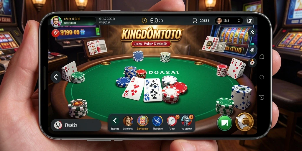 Tampilan gameplay Poker yang seru dan kompetitif di KINGDOMTOTO.