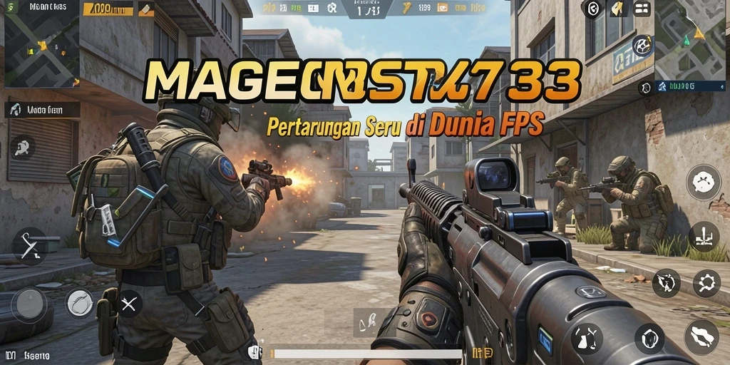 Tampilan gameplay penuh aksi dari MAGNET33 dengan pertempuran seru.