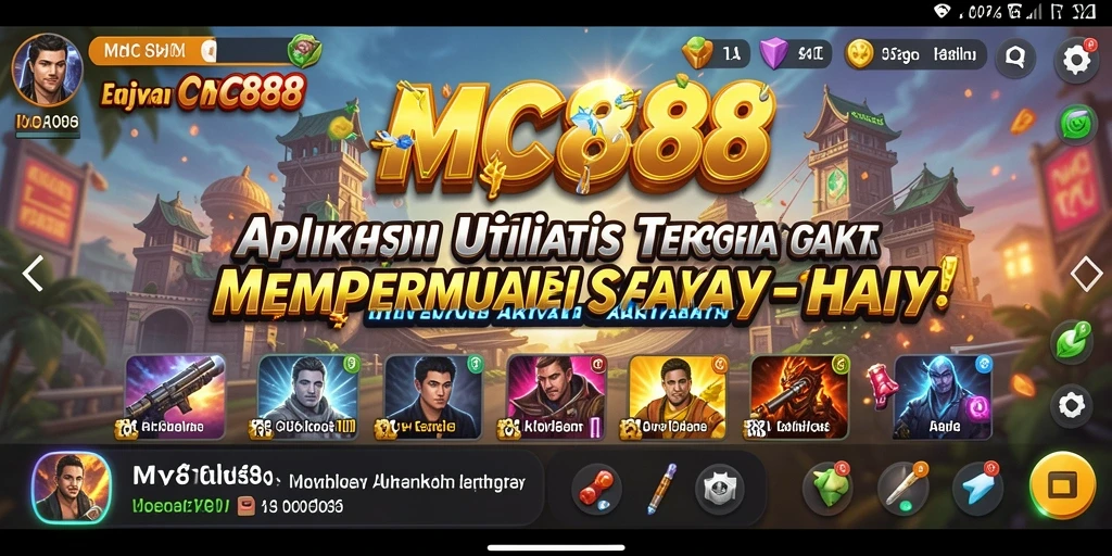 Tampilan aplikasi utilitas MC888 yang sederhana dan efisien.