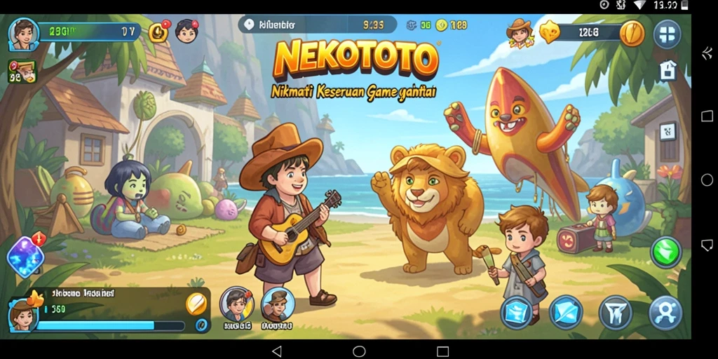 Tampilan menarik dari gameplay NEKOTOTO yang menghibur.