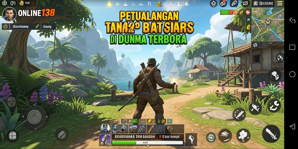 Menunjukkan gameplay seru dalam dunia terbuka ONLINE138.
